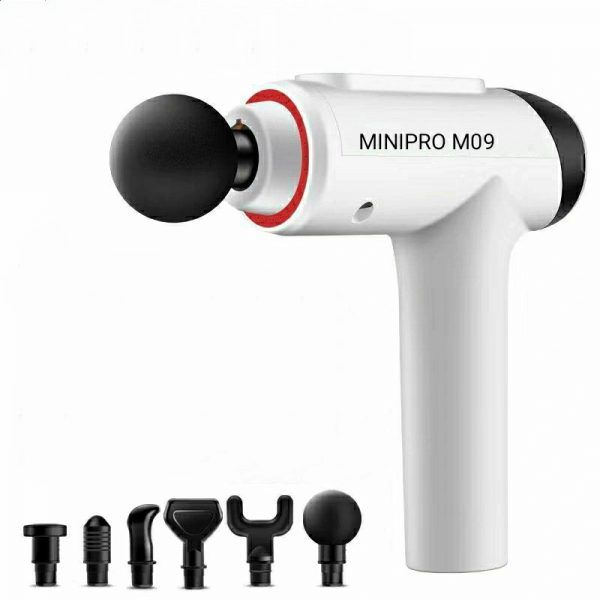 Массажер-пистолет для мышц MiniPro M09 белый